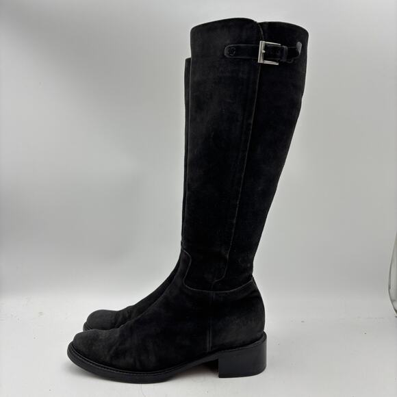 Roberto Del Carlo Suede Buckle High Boots Women's 38 Made in Italy - Picture 4 of 13